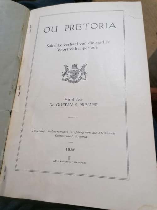 OU PRETORIA GUSTAV PRELLER 1938
