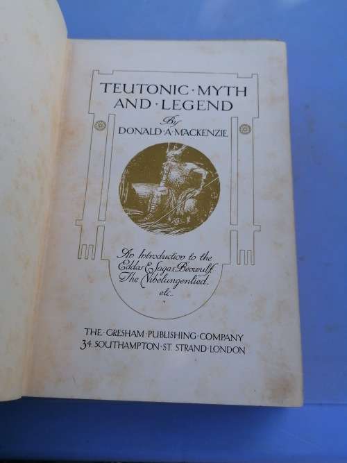 Donald A. Mackenzie. Teutonic Myth and Legend. London: The Gresham Publishing Company Ltd
