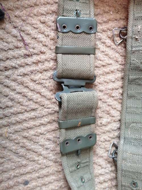 1960s pattern web belt
