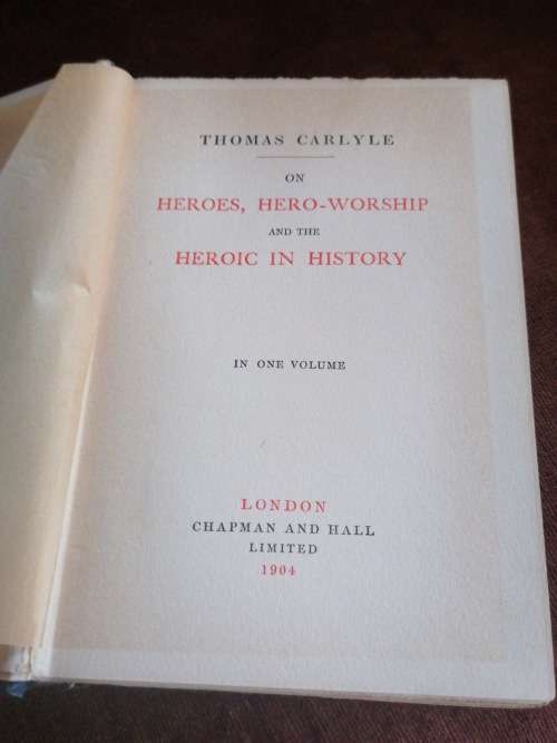 Heroes and hero worship by Thomas Carlyle 1904