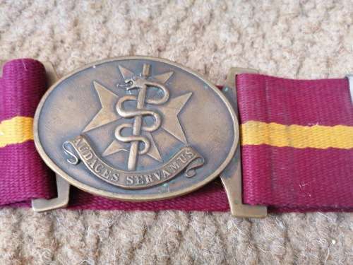 Straight sale SADF Medical services corps stable belt 110cm