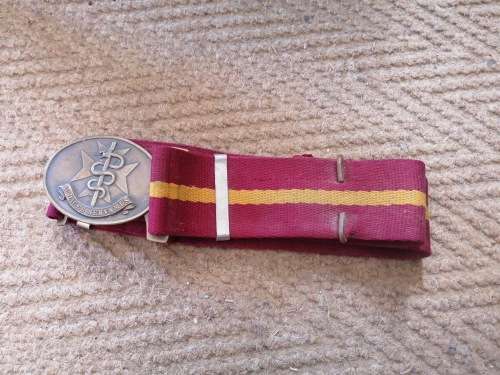 Straight sale SADF Medical services corps stable belt 110cm