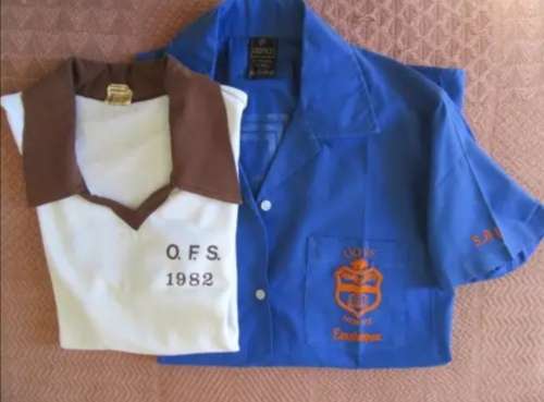 SHERYLLE CALDER`S UOVS MATCH WORN SHIRT AND T-SHIRT