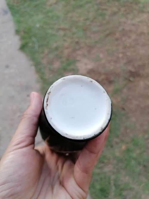 Porcelain with sterling silver rim
