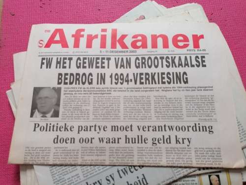 54 DIE AFRIKANER KOERANTE EN 2 1971 DIE AFRIKANER TYDSKRIFTE