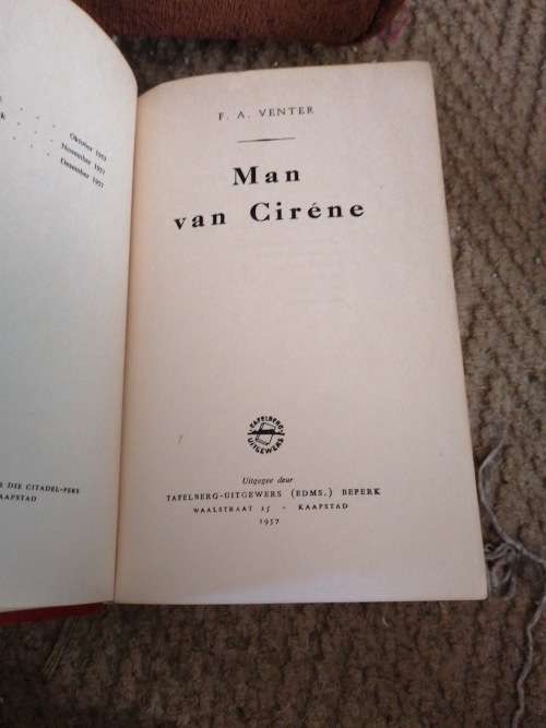 Man Van Cirene / F.A. Venter