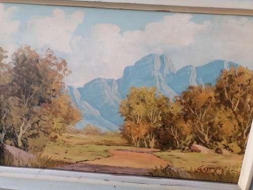Investment art Stunning Gawie Cronje Land Scape Painting