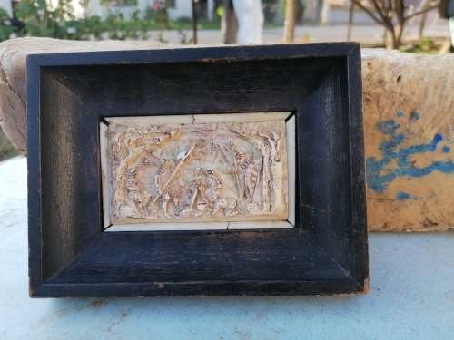 The frame is 19ThC. The plaque looks 17 thC.