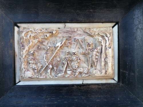 The frame is 19ThC. The plaque looks 17 thC.
