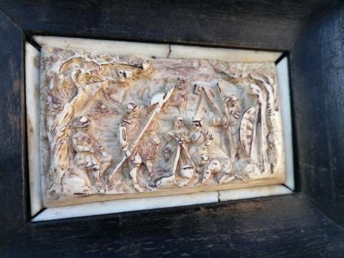The frame is 19ThC. The plaque looks 17 thC.