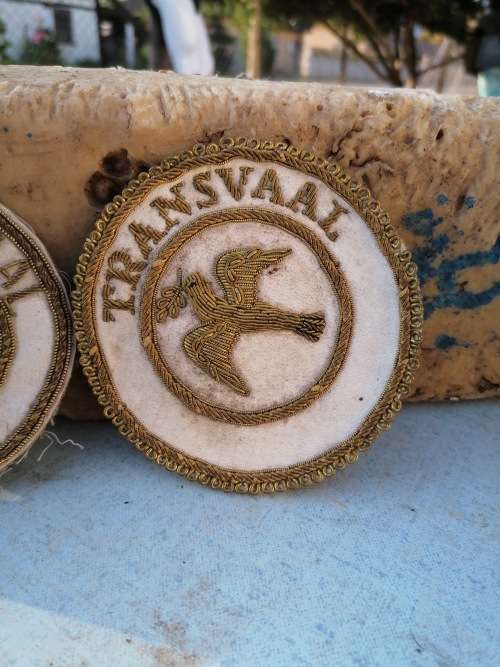 ANTIQUE TRANSVAAL CLOTH BADGES