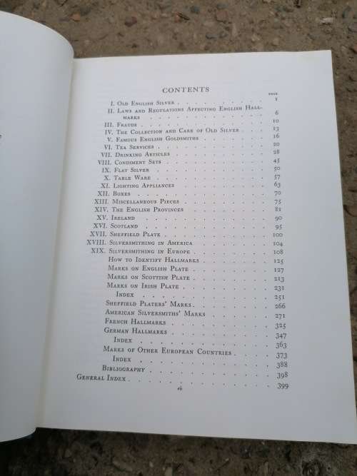 THE BOOK OF OLD SILVER ENGLISH, AMERICAN FOREIGHN 1937 FIRST EDITION
