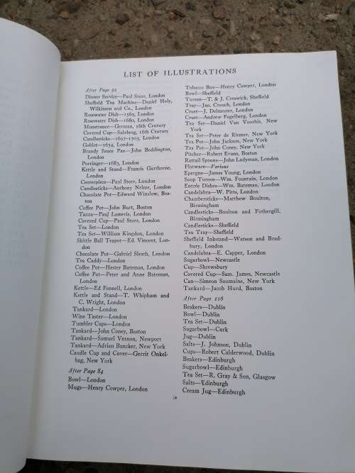 THE BOOK OF OLD SILVER ENGLISH, AMERICAN FOREIGHN 1937 FIRST EDITION