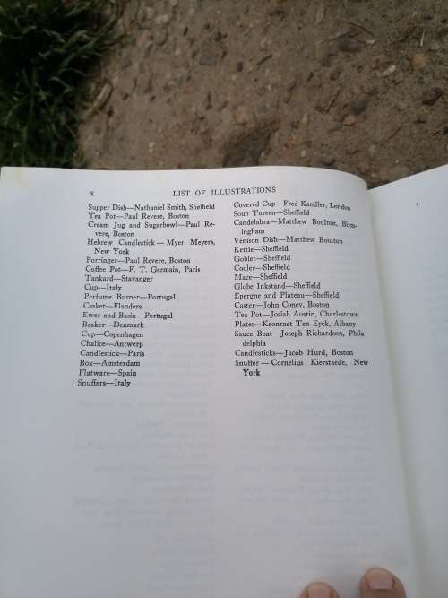 THE BOOK OF OLD SILVER ENGLISH, AMERICAN FOREIGHN 1937 FIRST EDITION