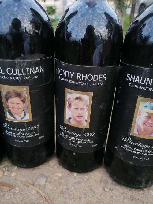 RARE 1999 SA cricket team special release wine collection
