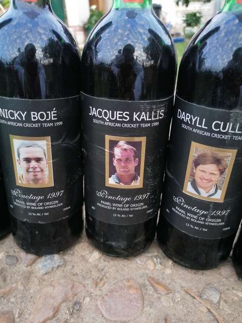 RARE 1999 SA cricket team special release wine collection