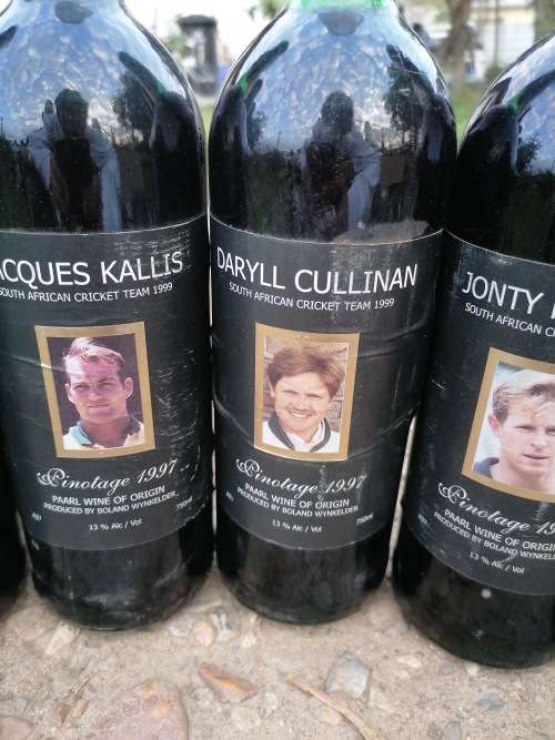 RARE 1999 SA cricket team special release wine collection