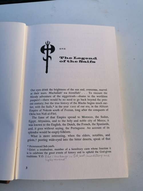 BOUND TO VIOLENCE by YAMBO OUOLOGUEM 1971 FIRST PRINT
