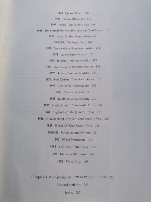 Springbok Rugby - An Illustrated History 1891-1995