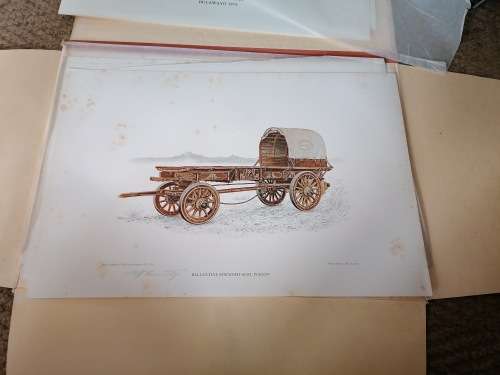 The World of the Wagon. A Set of Six signed Prints by  Jeff Huntley Limited edition