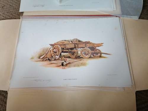 The World of the Wagon. A Set of Six signed Prints by  Jeff Huntley Limited edition