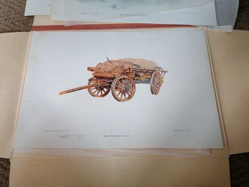 The World of the Wagon. A Set of Six signed Prints by  Jeff Huntley Limited edition
