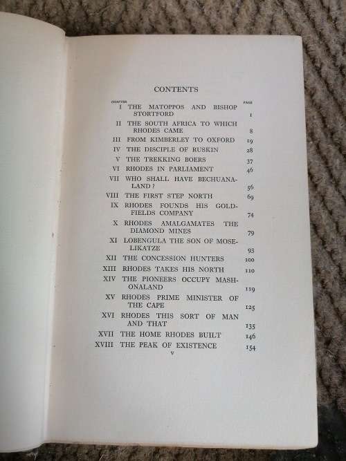 Rhodes  Sarah Gertrude Millin  Published by Chatto and Windus, 1933  News paper glued on first page