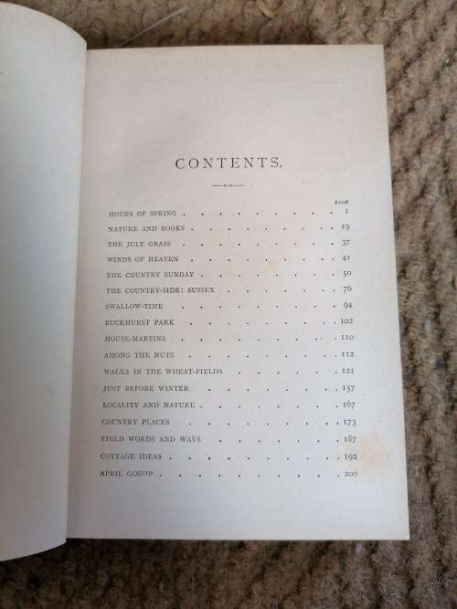 Field and Hedgerow by Richard Jefferies, Last Essays, 1890