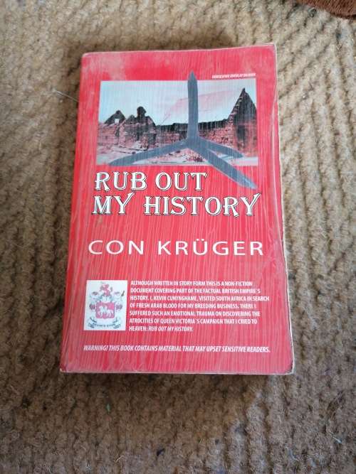 rub out my history by con kruger. Author made some corrections in book