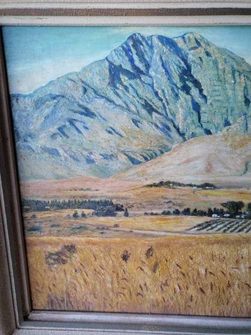 Lovely vintage painting by A. Makey 65cm x 47cm 54cm x 38cm