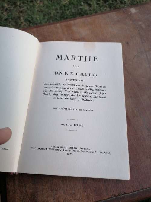 MARTJIE DEUR JAN F.E.CELLIERS 1928