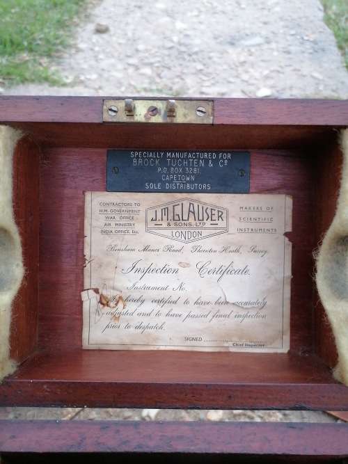 TEODOLITO... J. M. GLAUSER Y SONS LTD. LONDON.
