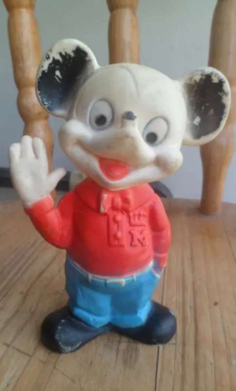 Vintage original Disney`s Micky Mouse squeaker toy from 1940s-50`s