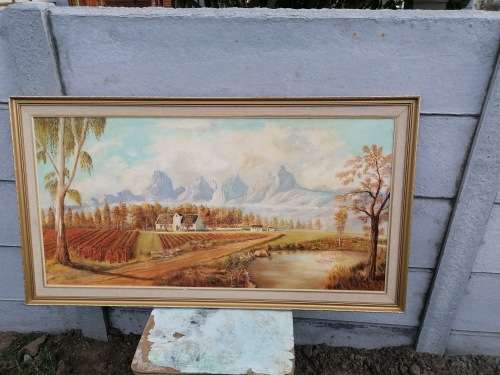 Huge framed painting. Collection in Robertson