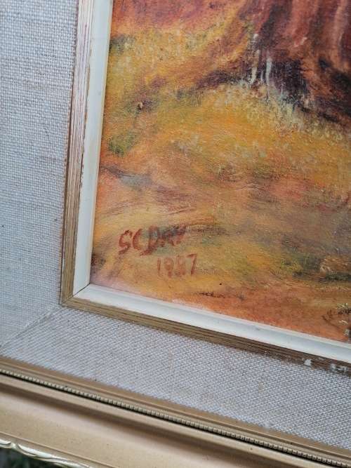 Huge framed painting. Collection in Robertson