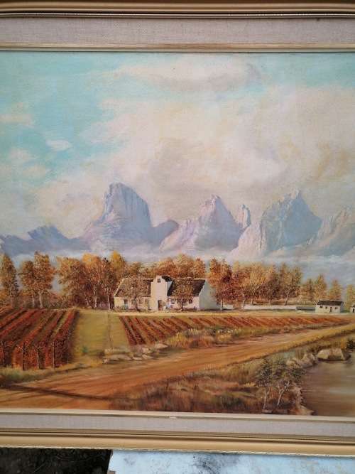 Huge framed painting. Collection in Robertson