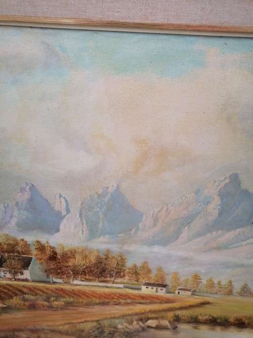Huge framed painting. Collection in Robertson