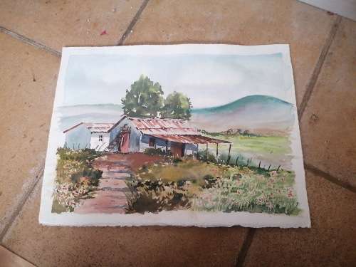 Original M Human Watercolour Painting