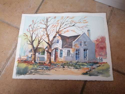 Original M Human Watercolour Painting