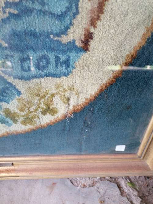 RARE British south africa company crest owner of railways 1892-1947 tapestry