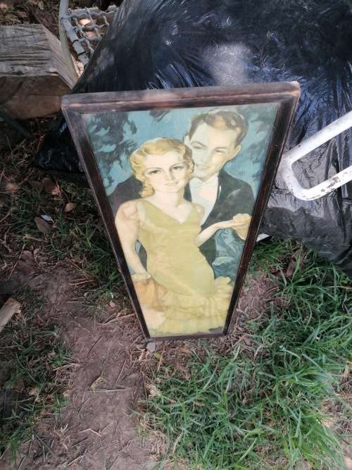 vintage``alluring``pompein art panel print 20cm x 67.5cm