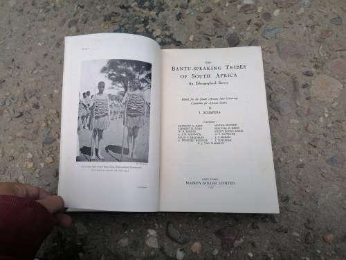 Bantu-Speaking Tribes of South Africa, An Ethnographical Survey Schapera, I. Published by Maskew Mil
