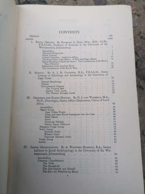 Bantu-Speaking Tribes of South Africa, An Ethnographical Survey Schapera, I. Published by Maskew Mil