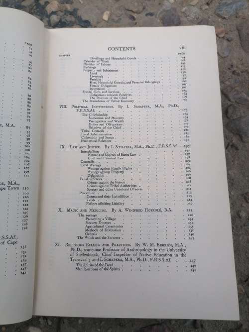 Bantu-Speaking Tribes of South Africa, An Ethnographical Survey Schapera, I. Published by Maskew Mil
