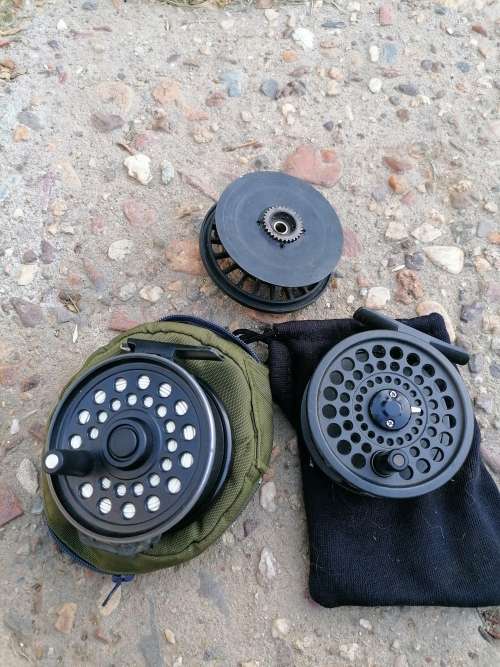 fly fishing reels. Condition as per picture