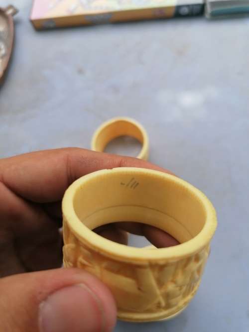 Set of 5 1930s carved napkin holders