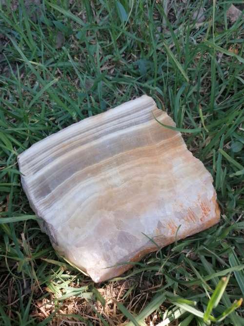 VINTAGE NATURAL AGATE CIGARETTE CIGAR ASHTRAY