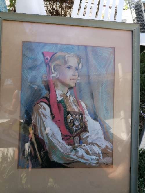 NILS  LANDMARK  SOLBERG 1920 ~ 1955 `Norwegian girl  Astrid`
