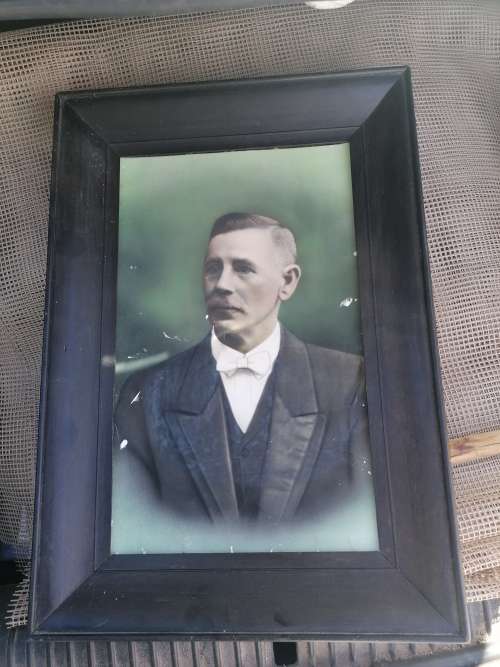 Antique framed photo
