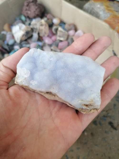 blue lace agate druse